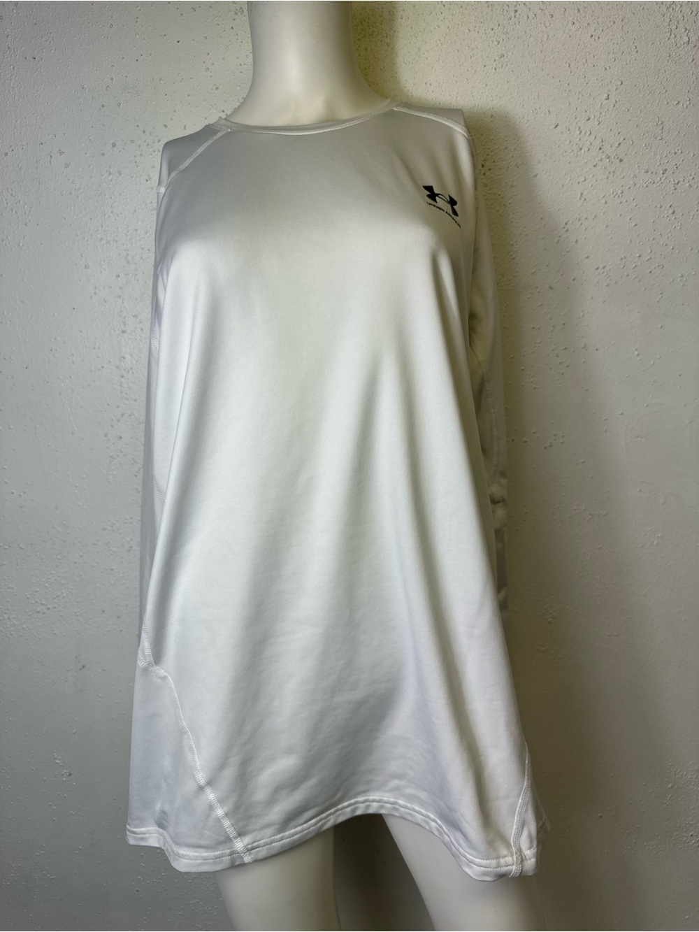 Under Armour White Long Sleeve Athletic Top